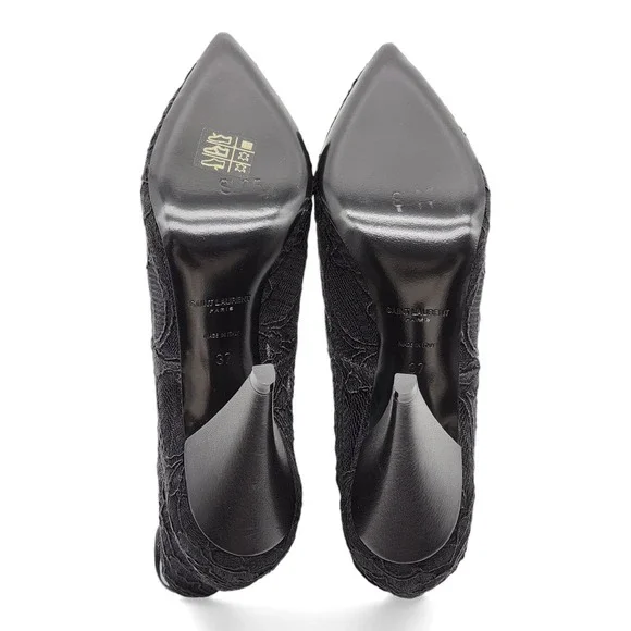 Saint Laurent Paris Kiki Lace BootsBlackNEW $990